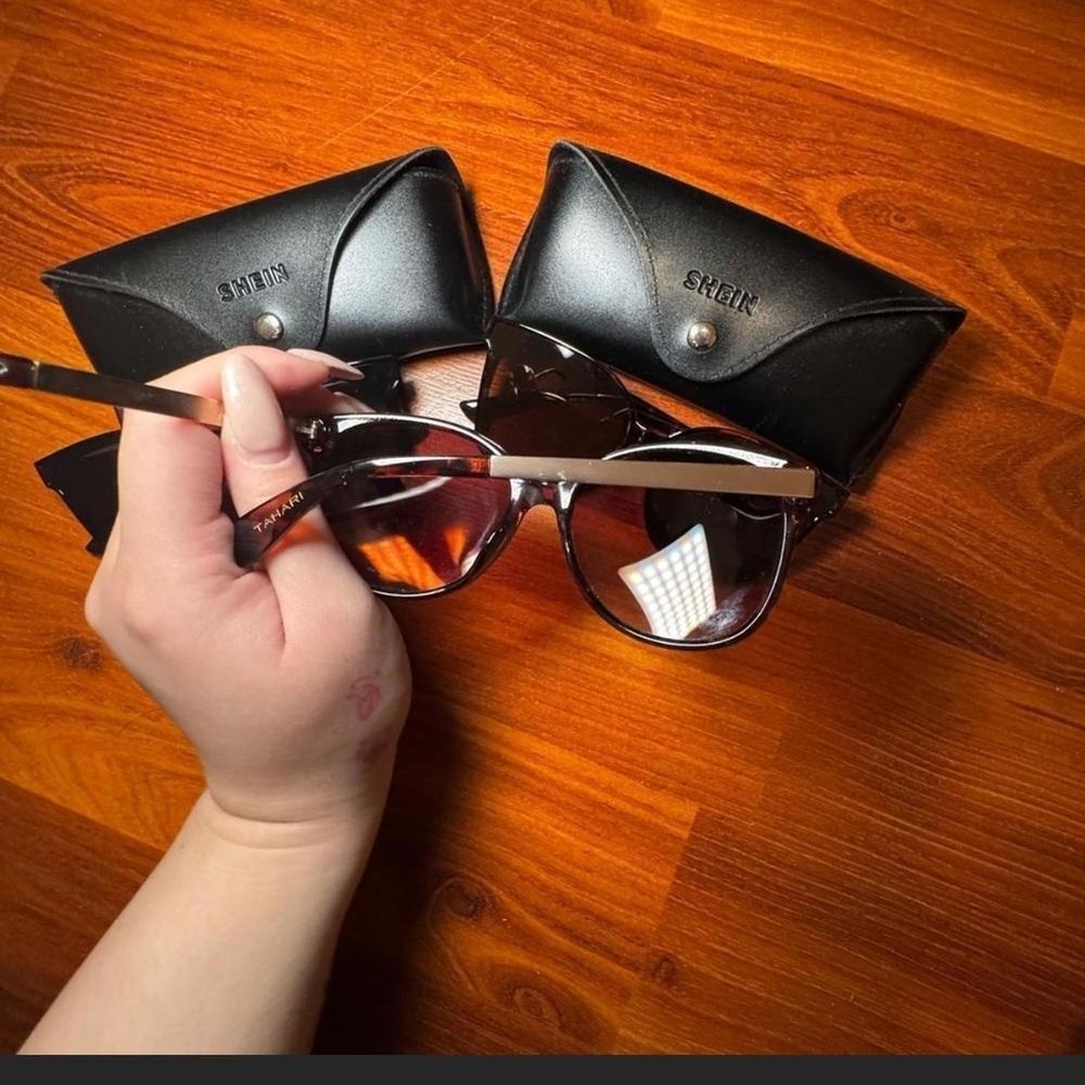Tahari and SHEIN Stylish Black and Brown Sunglasses Set - 3 Pair - Picture 5 of 7